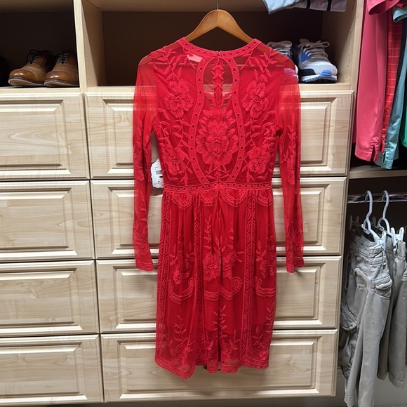 Altar’d State red lace dress - Picture 6 of 7